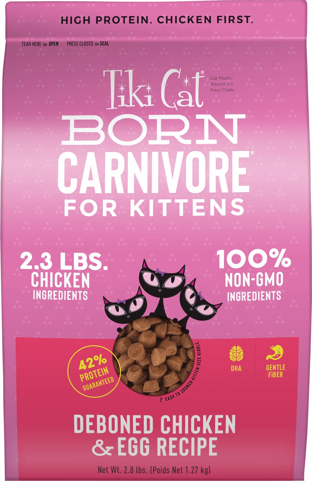 Tiki Cat Born Carnivore For Kittens Deboned Chicken & Egg